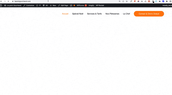 FOUT: System font applied to the text before the right webfont - Source: Website Lepointgourmand.com