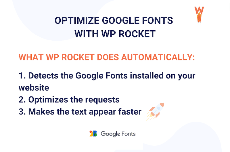 Choose WP Rocket to optimize your Google Fonts automatically - Source: WP Rocket