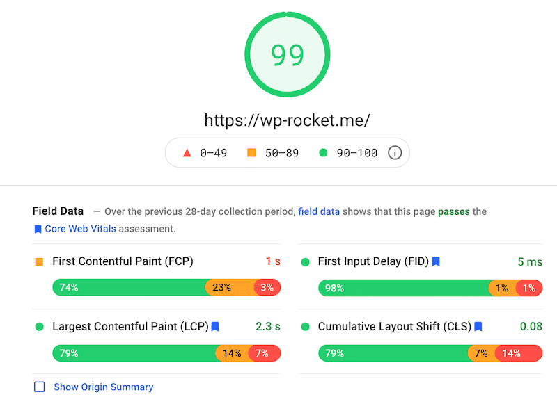 Website Speed Test on PageSpeed InsightsÂ