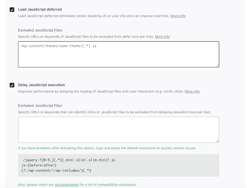Delaying and Deferring JavaScript - Source: WP Rocket