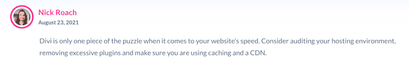 Divi Founder about choosing the right hosting
