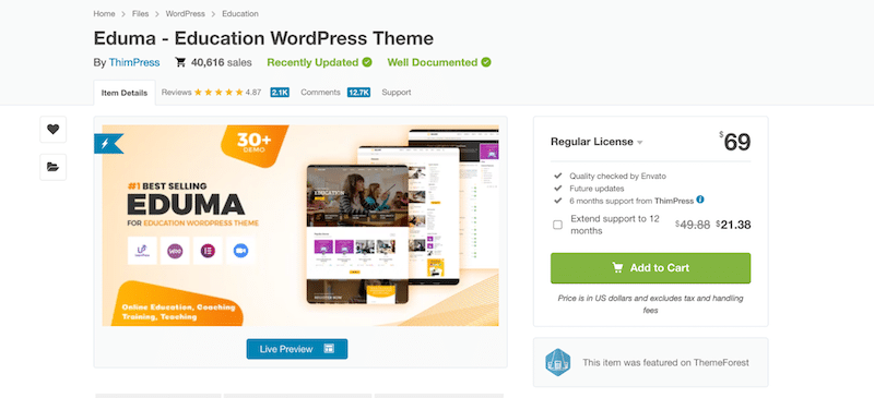 E-learning theme - Source: Eduma