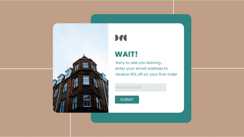 Exit-intent pop-ups example - Source: Wisernotify