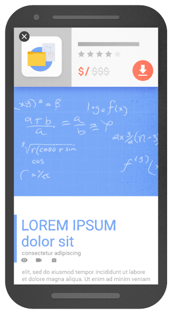 Google acceptable interstitials example