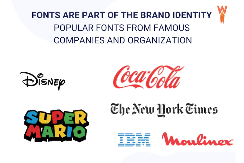 How fonts are integrated with the brand identity - Source: WP Rocket