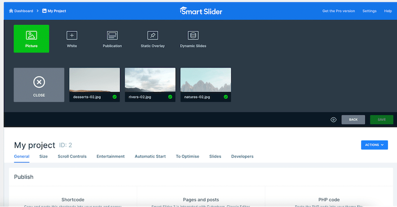 Modern interface - Source: Smart Slider 3