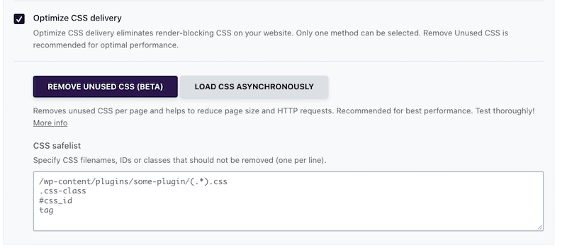 Optimizing CSS delivery and removing unused CSS with WP Rocket - Source: WP Rocket