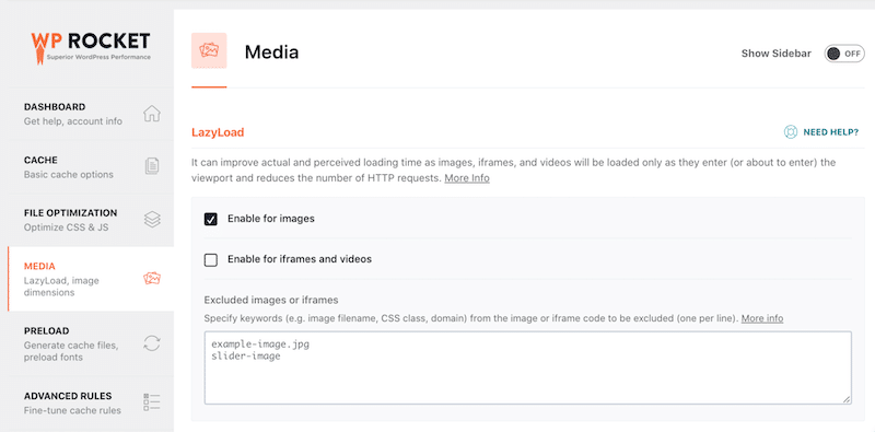 Optimizing media with Lazyloading - Source: WP Rocket