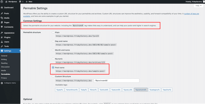 SEO-friendly settings for your URLs on WordPress - Source: WP Rocket