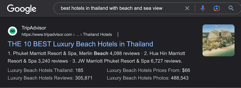TripAdvisor uses categories and tags to gain more specific traffic - Source: WP Rocket