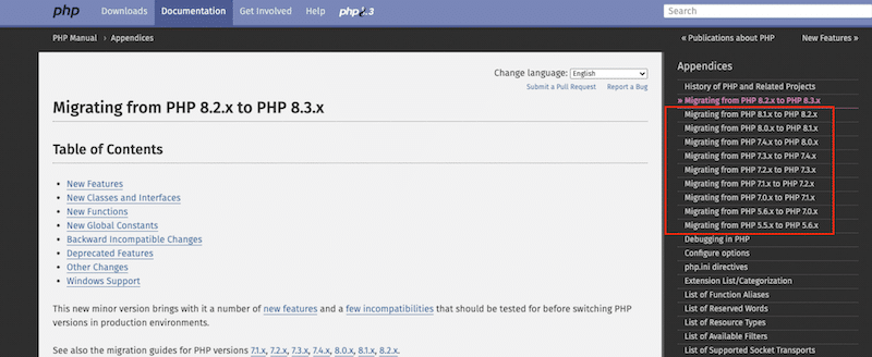 Updating PHP manually - Source: php.net